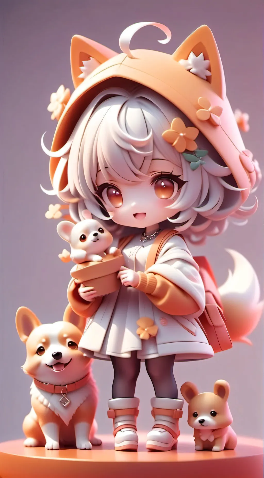 ai character: Dogdays kid background