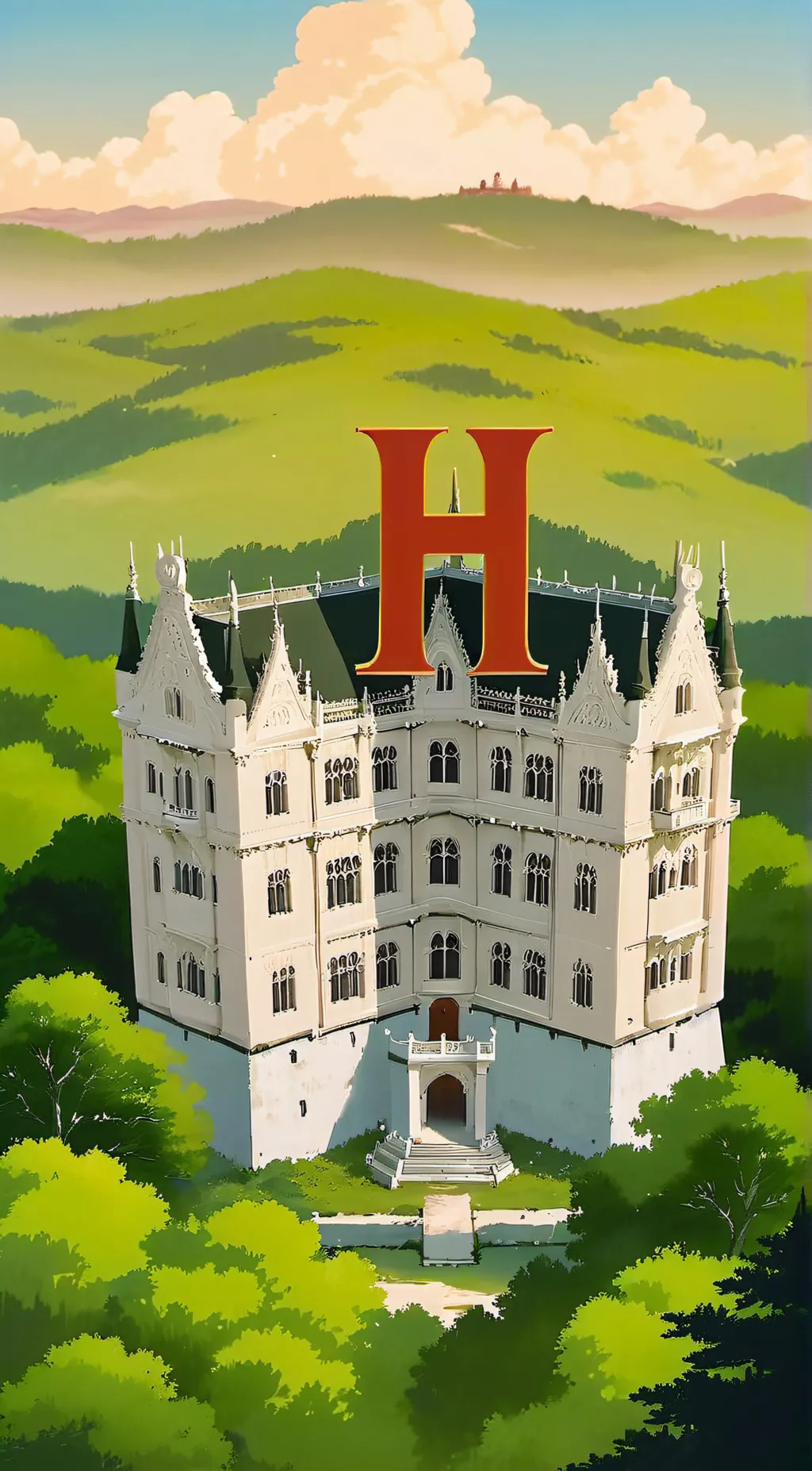 ai character: hogwarts drama! background