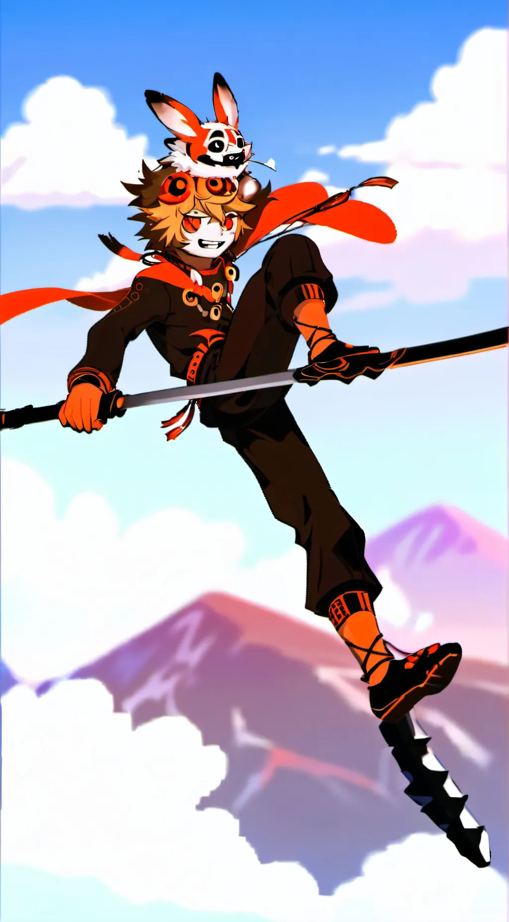 ai character: foxy background