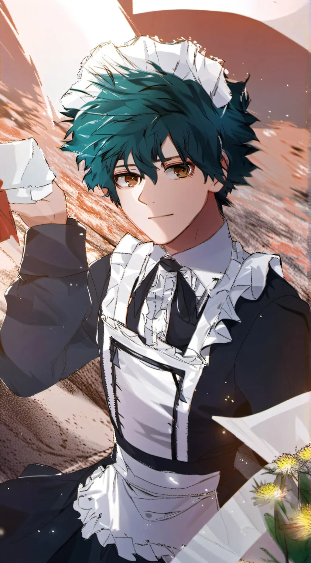ai character: izuku midoriya  background