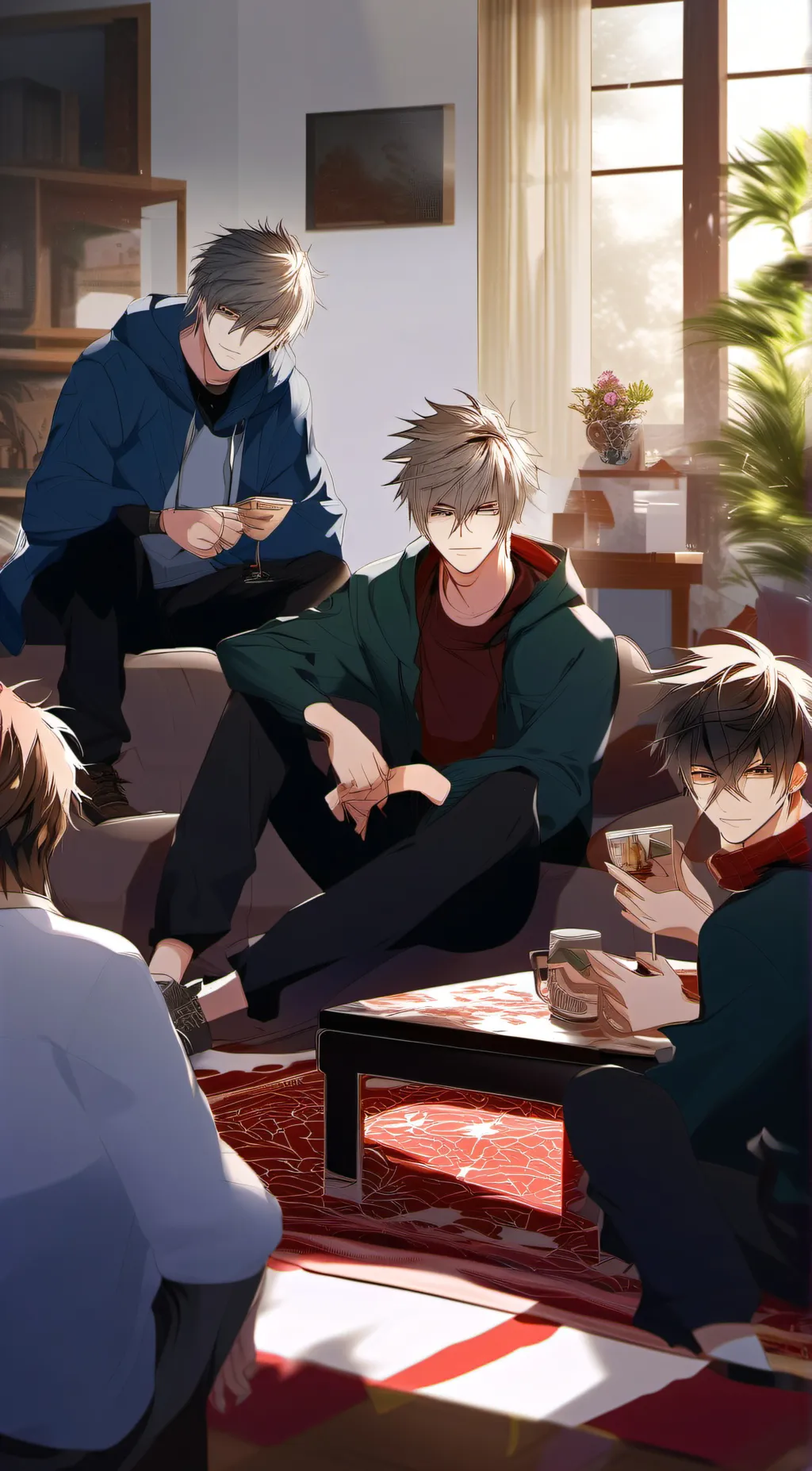 ai character: sleepover  background
