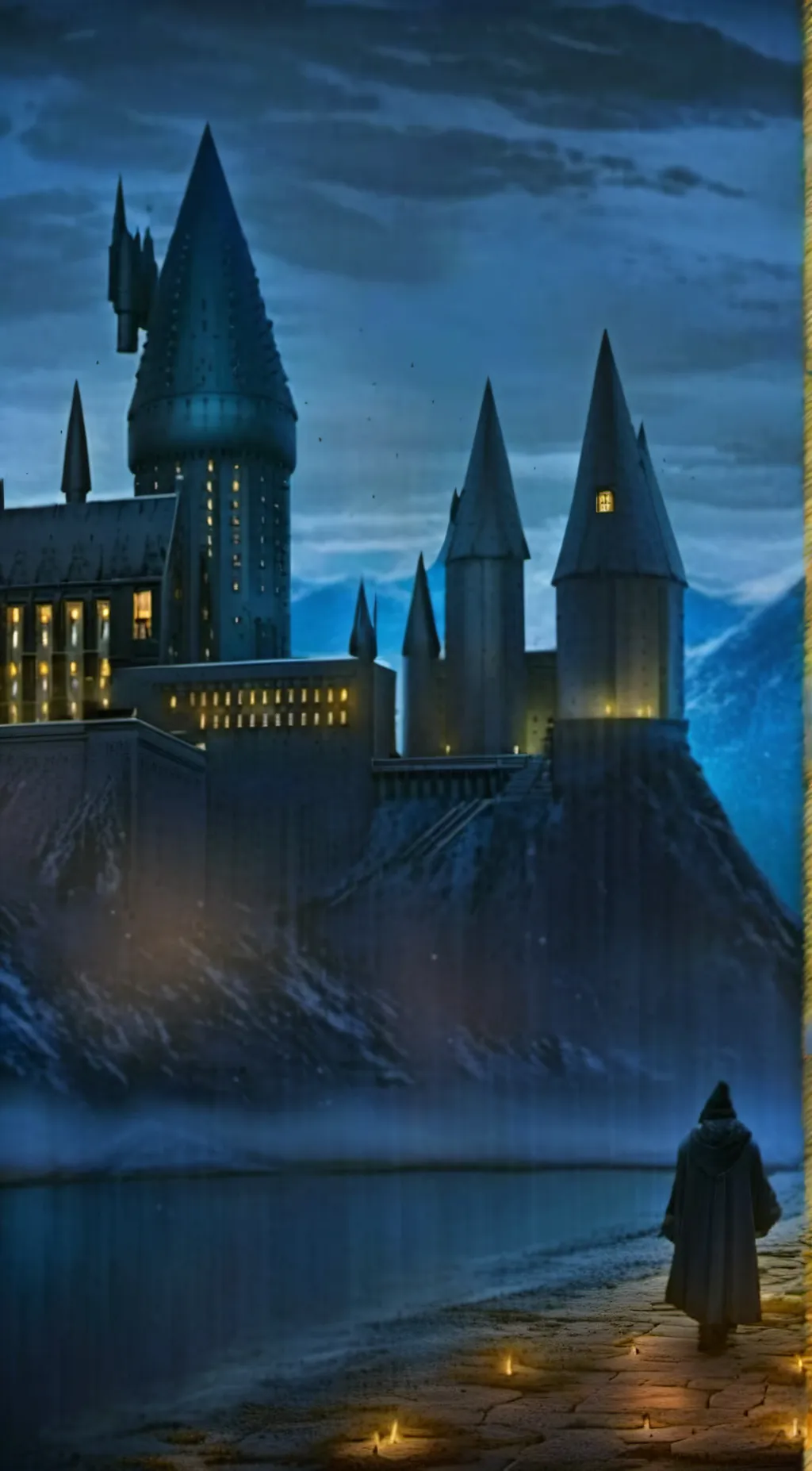 ai character: Hogwarts 😬😡 background