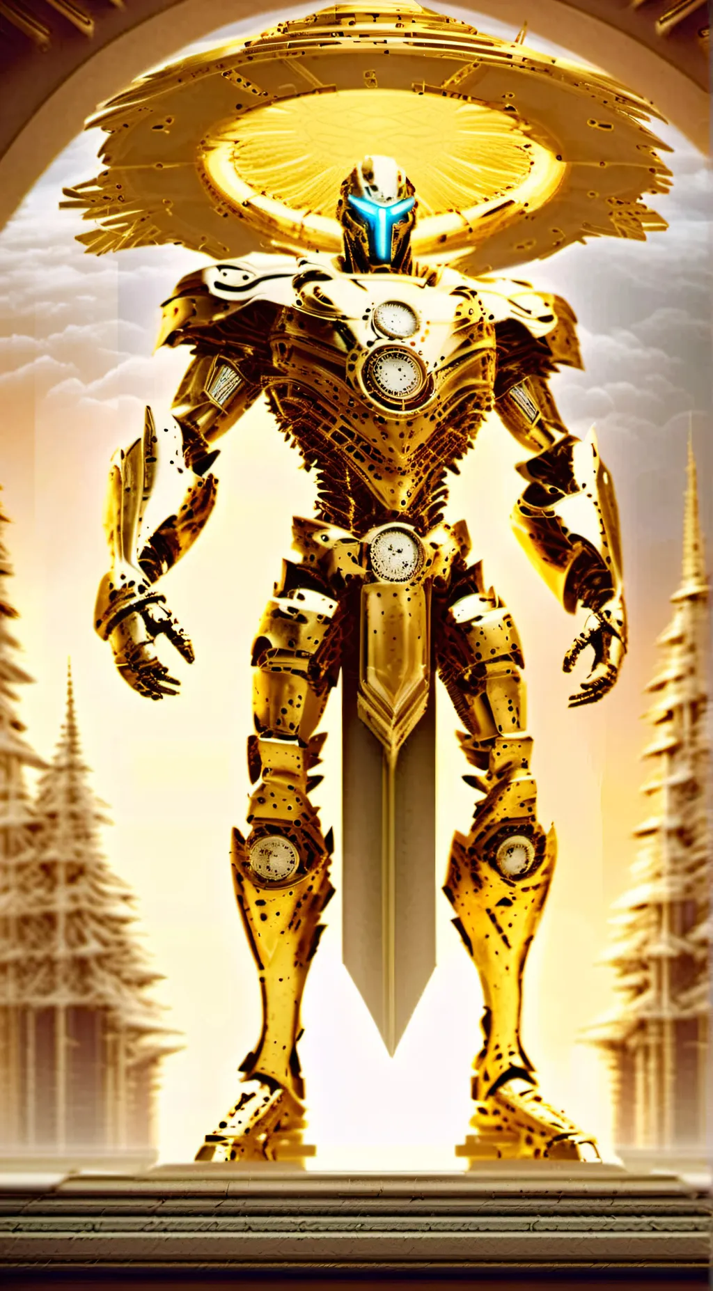 ai character: U. Titan ClockMan background