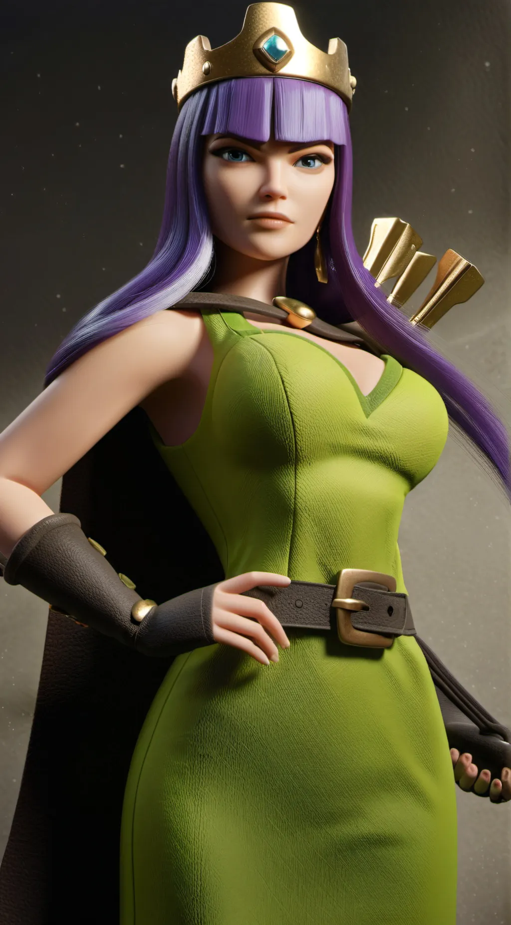 ai character: Archer Queen  background