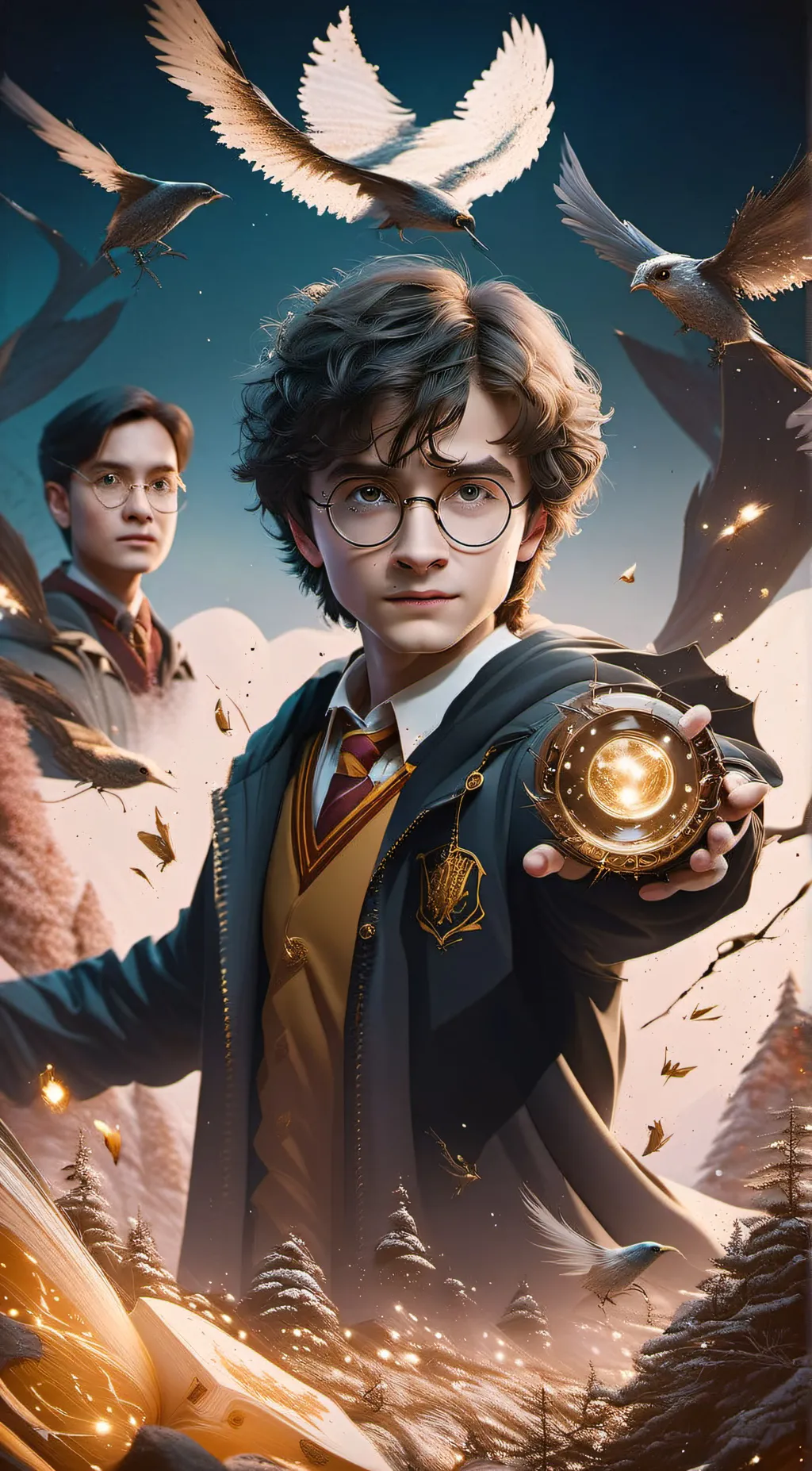 ai character: hogwarts background