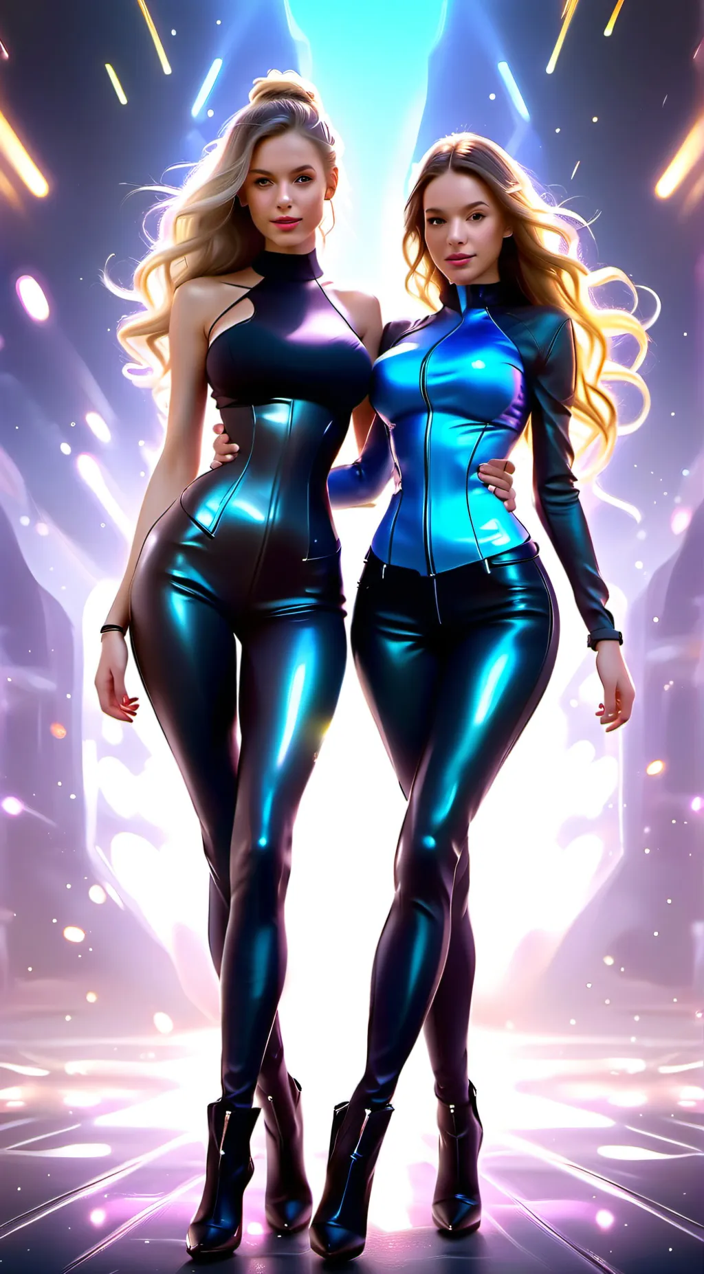 ai character: abbie and maddie background