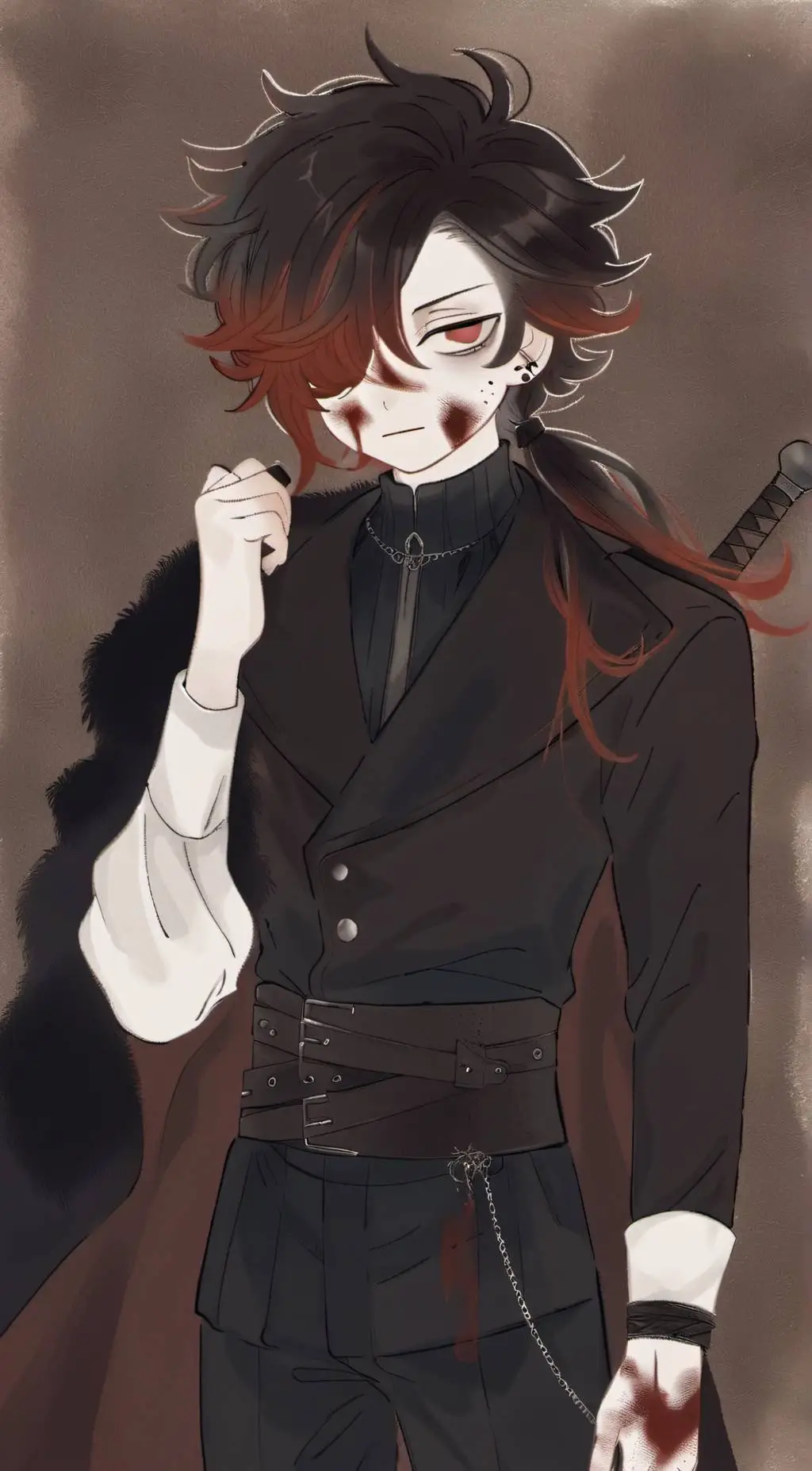 ai character: Toshi(Villain AU) background