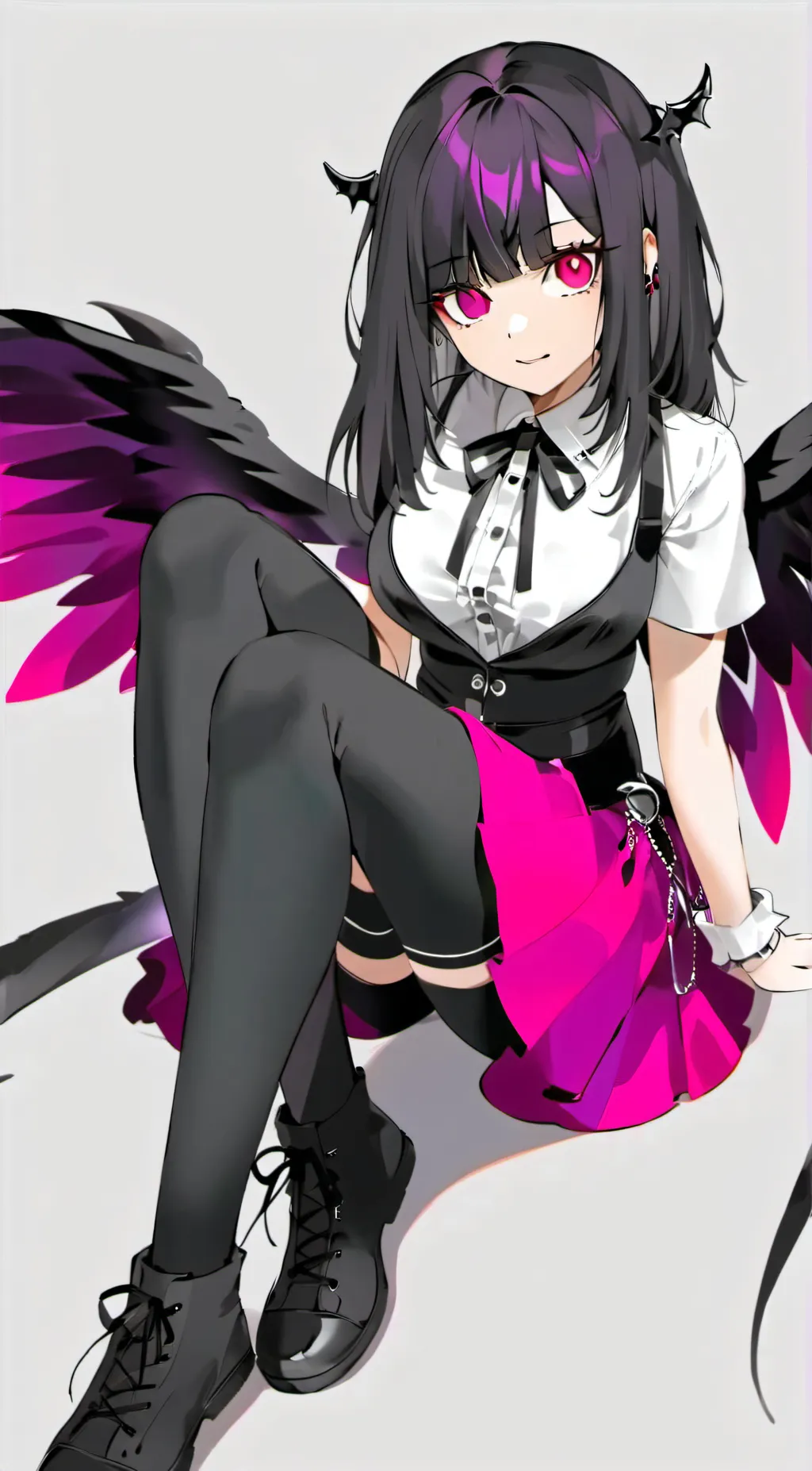 ai character: dark wolf  background