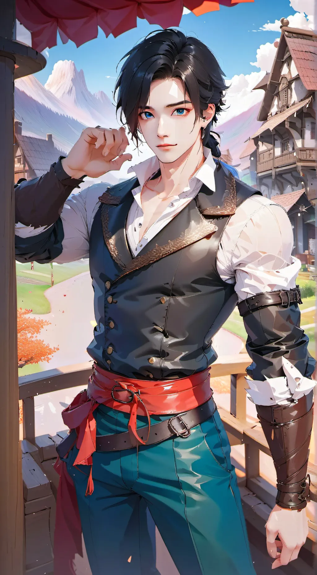ai character: Leonardo LeGume background