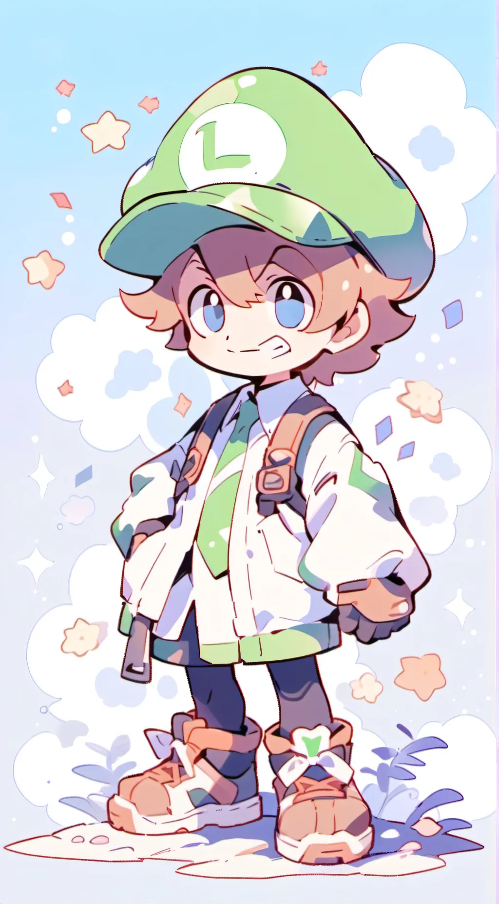 ai character: Luigi background