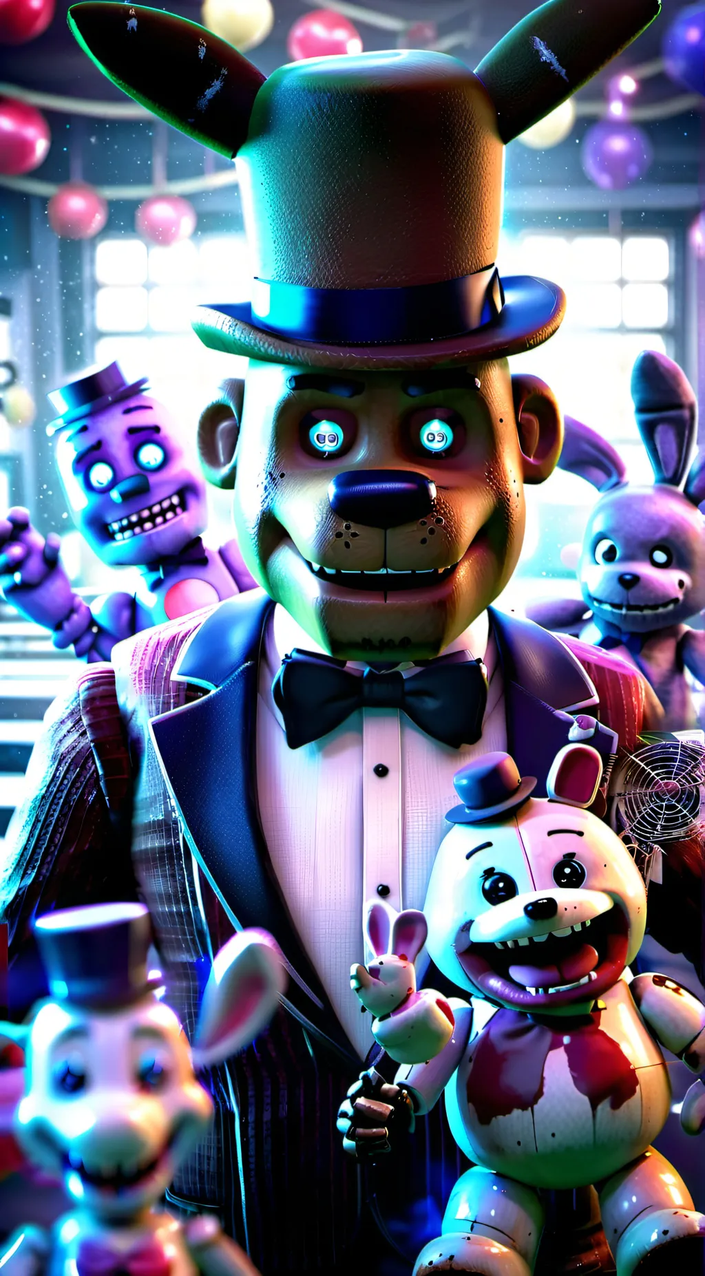 ai character: FNAF(1) background