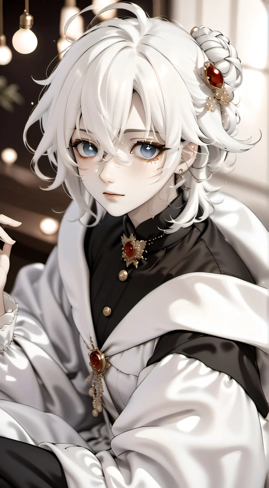ai character: Albedo  background
