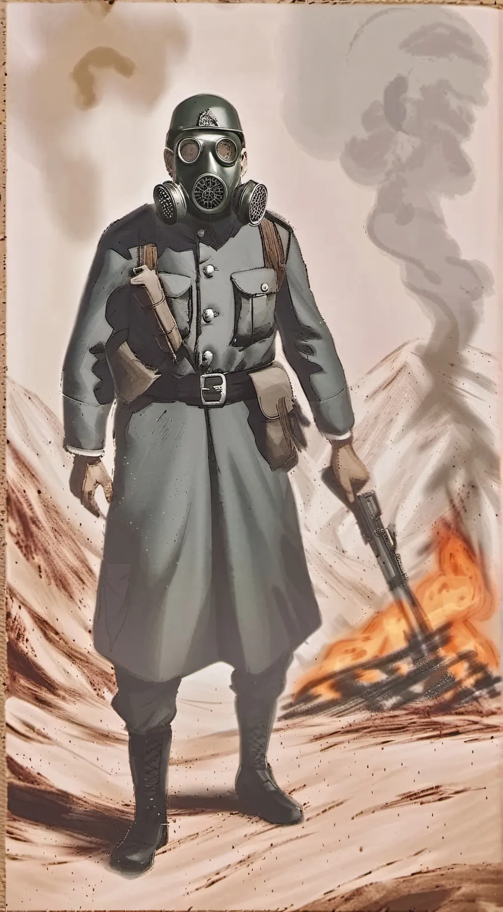 ai character: World War 2 background