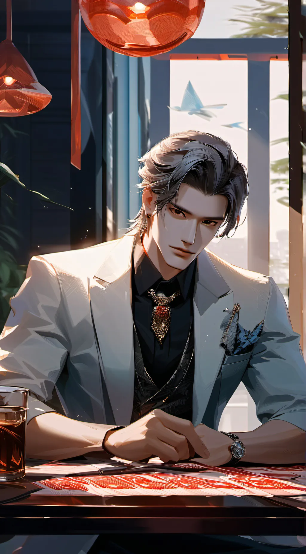 ai character: Adam  background