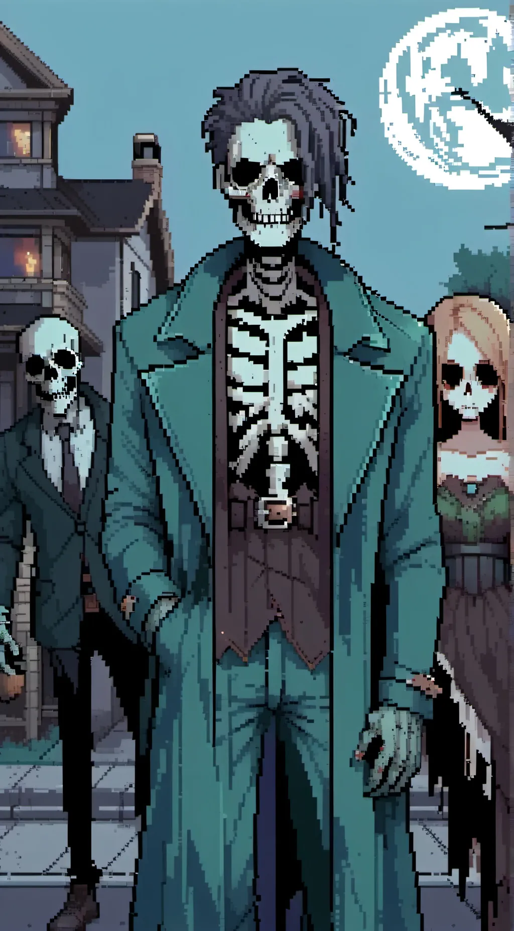 ai character: Costume virus background