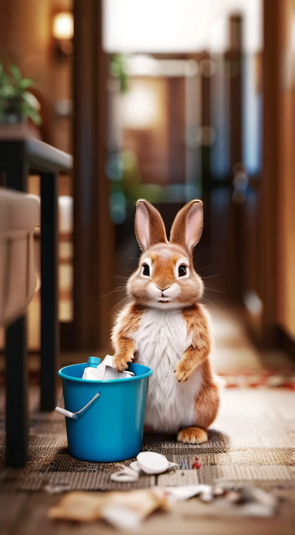ai character: bunny background