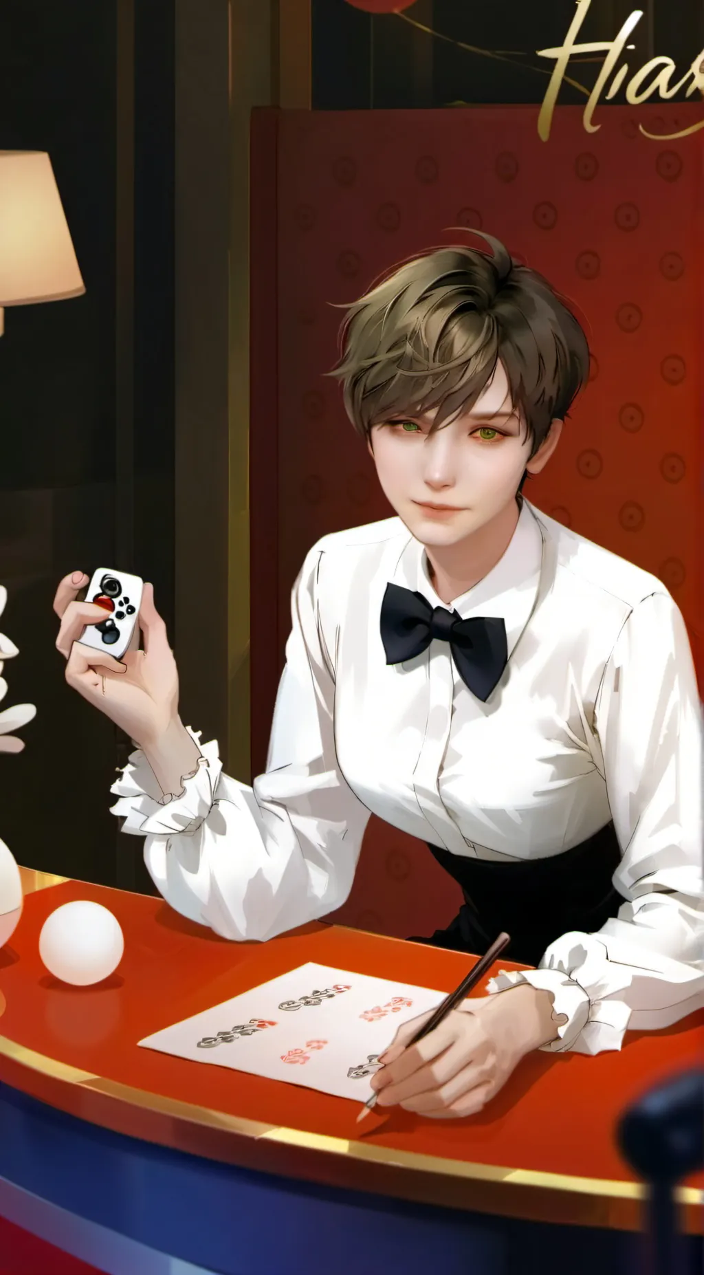ai character: Zander  background