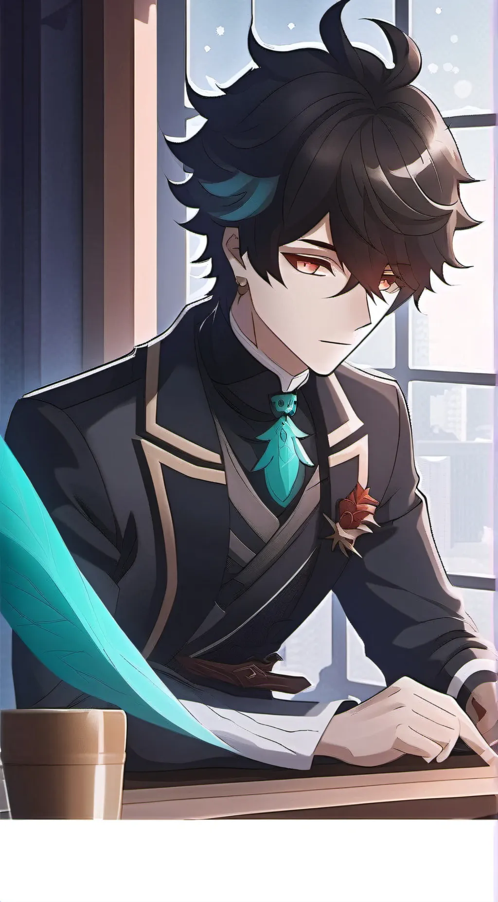 ai character: Dan heng  background