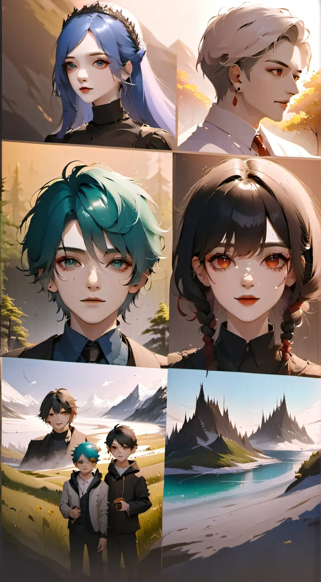 ai character: Lava Lamps background