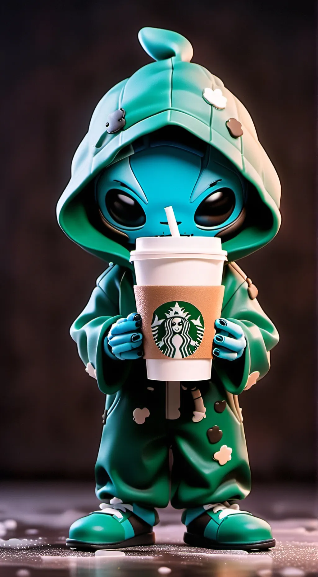 ai character: Stitch background