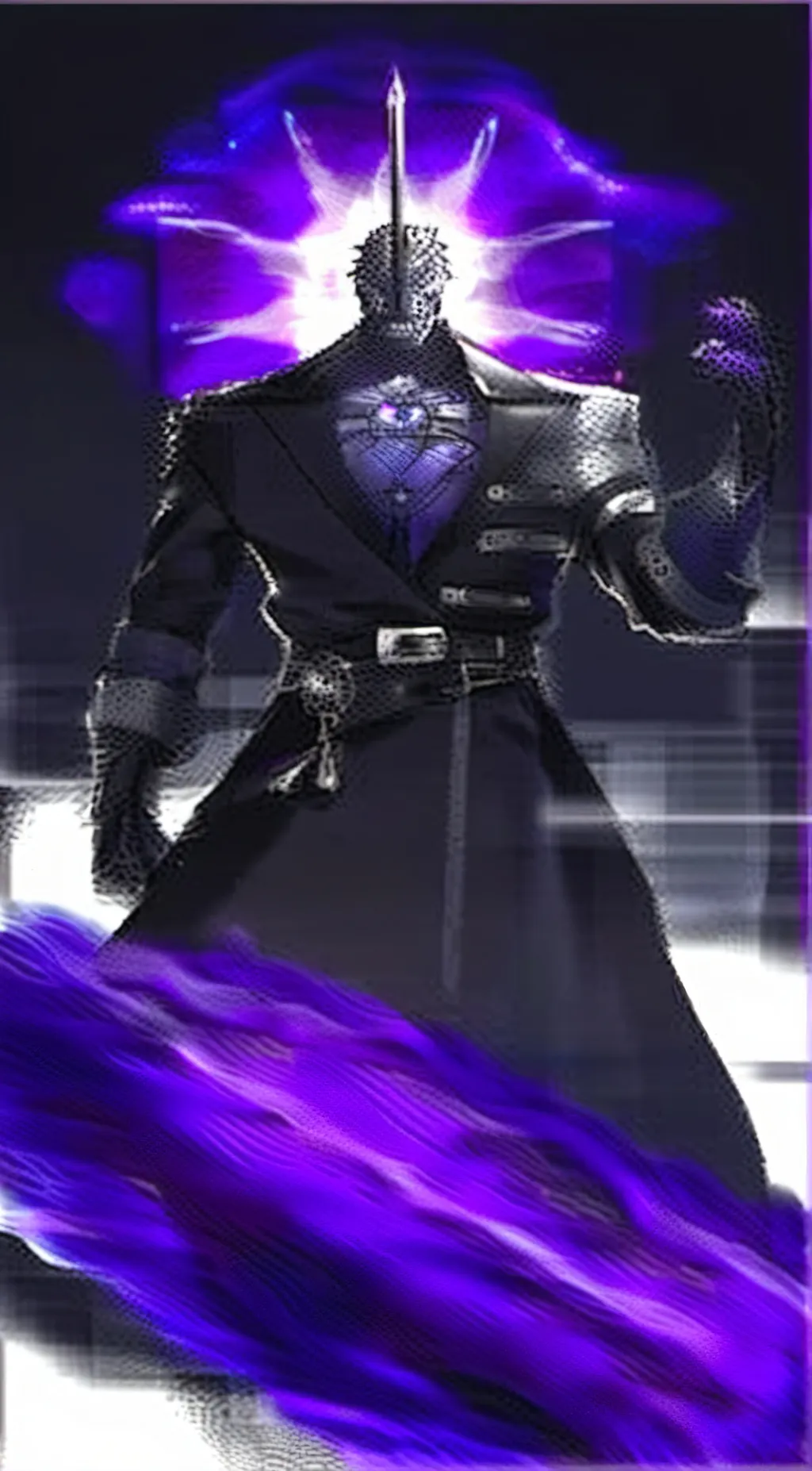 ai character: Titan TV man  background