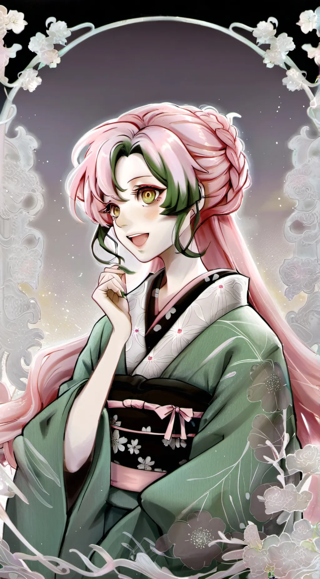 ai character: demon mitsuri background