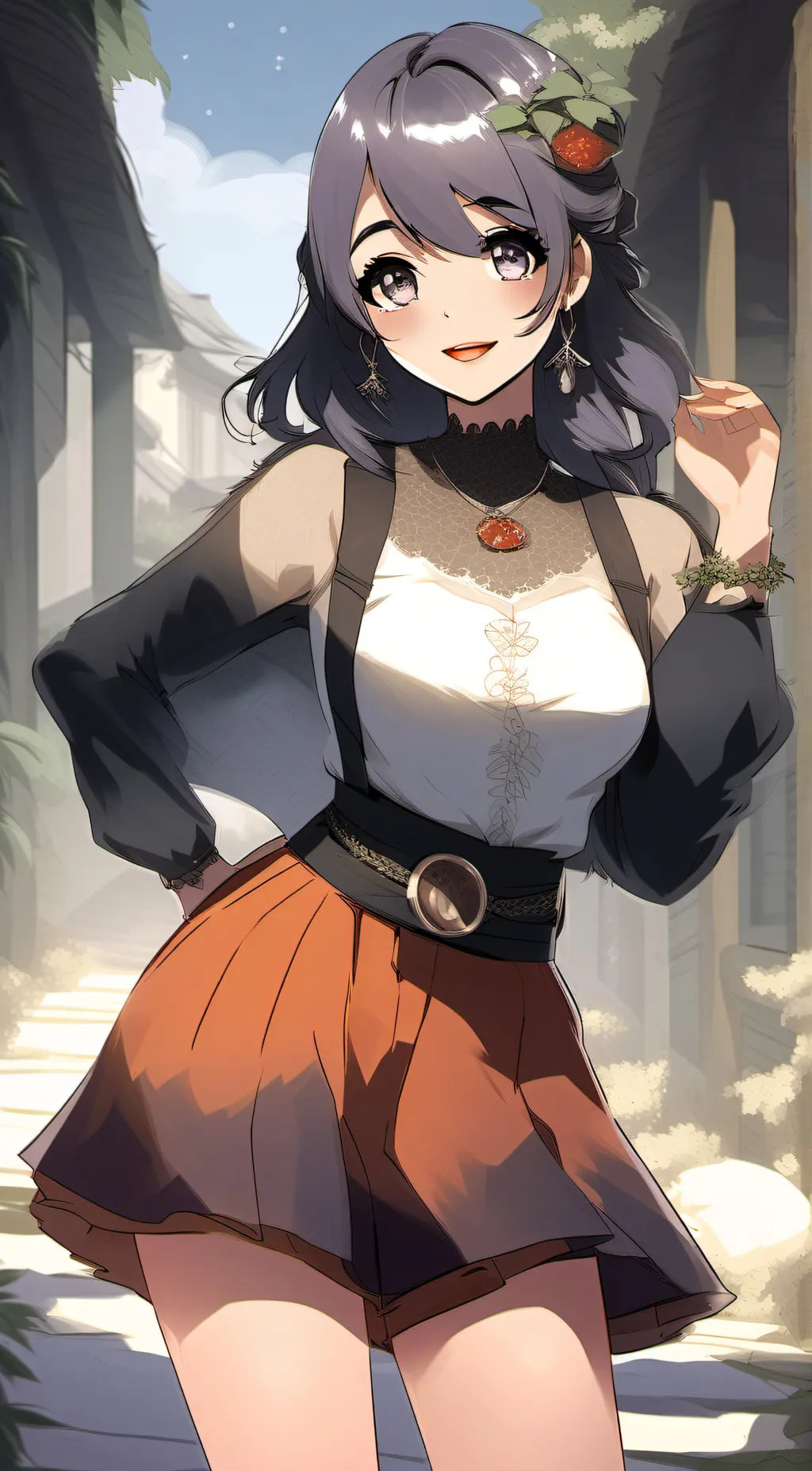 ai character: Nora  background