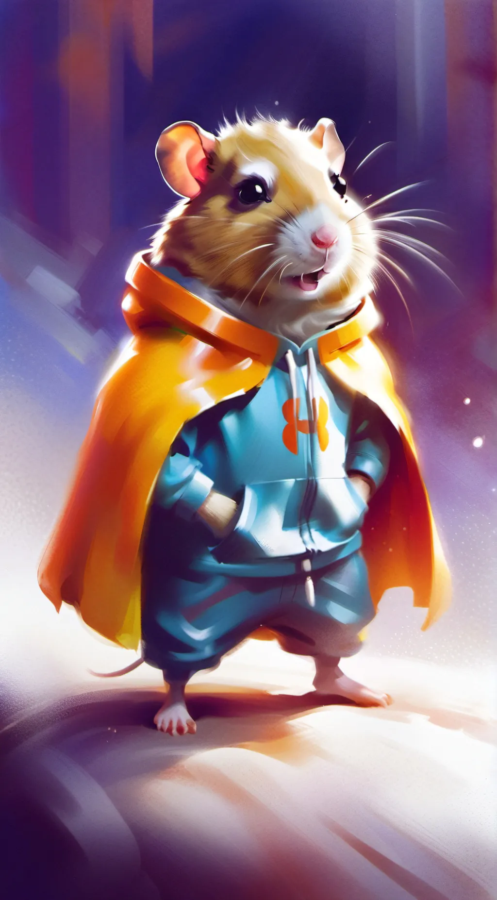 ai character: hamster and gretal background