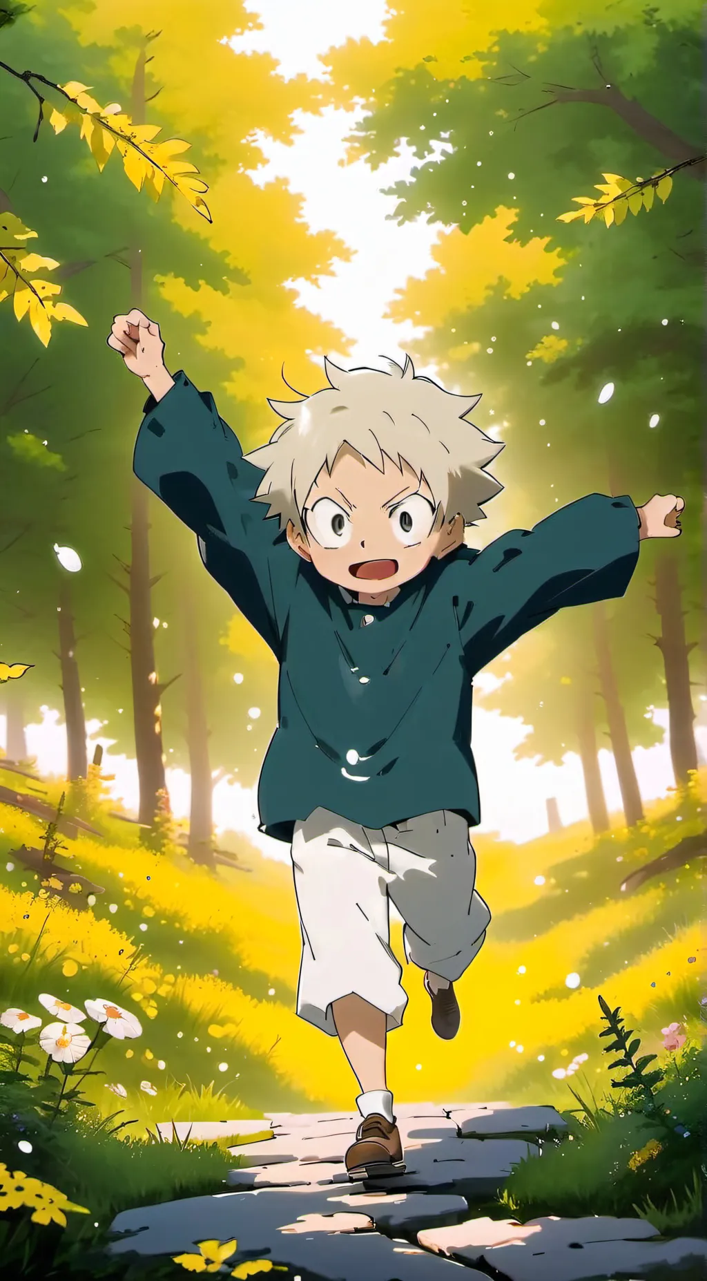 ai character: little bakugo  background