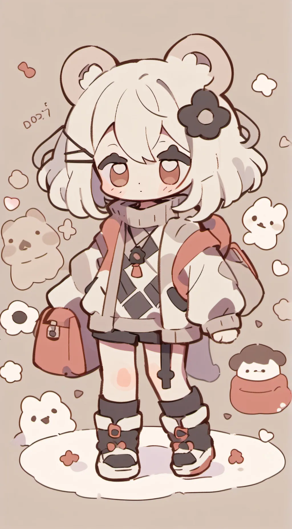 ai character: mean dog day background