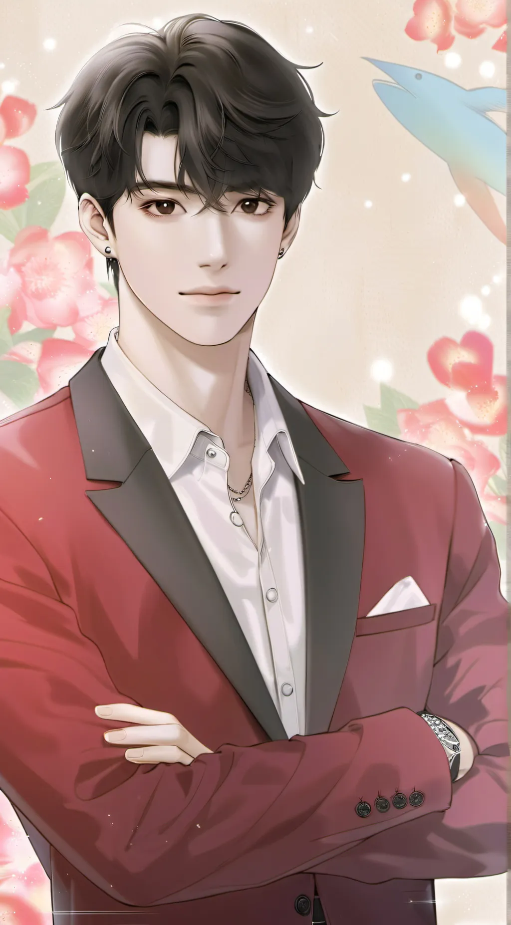 ai character: Sebastian Bach  background