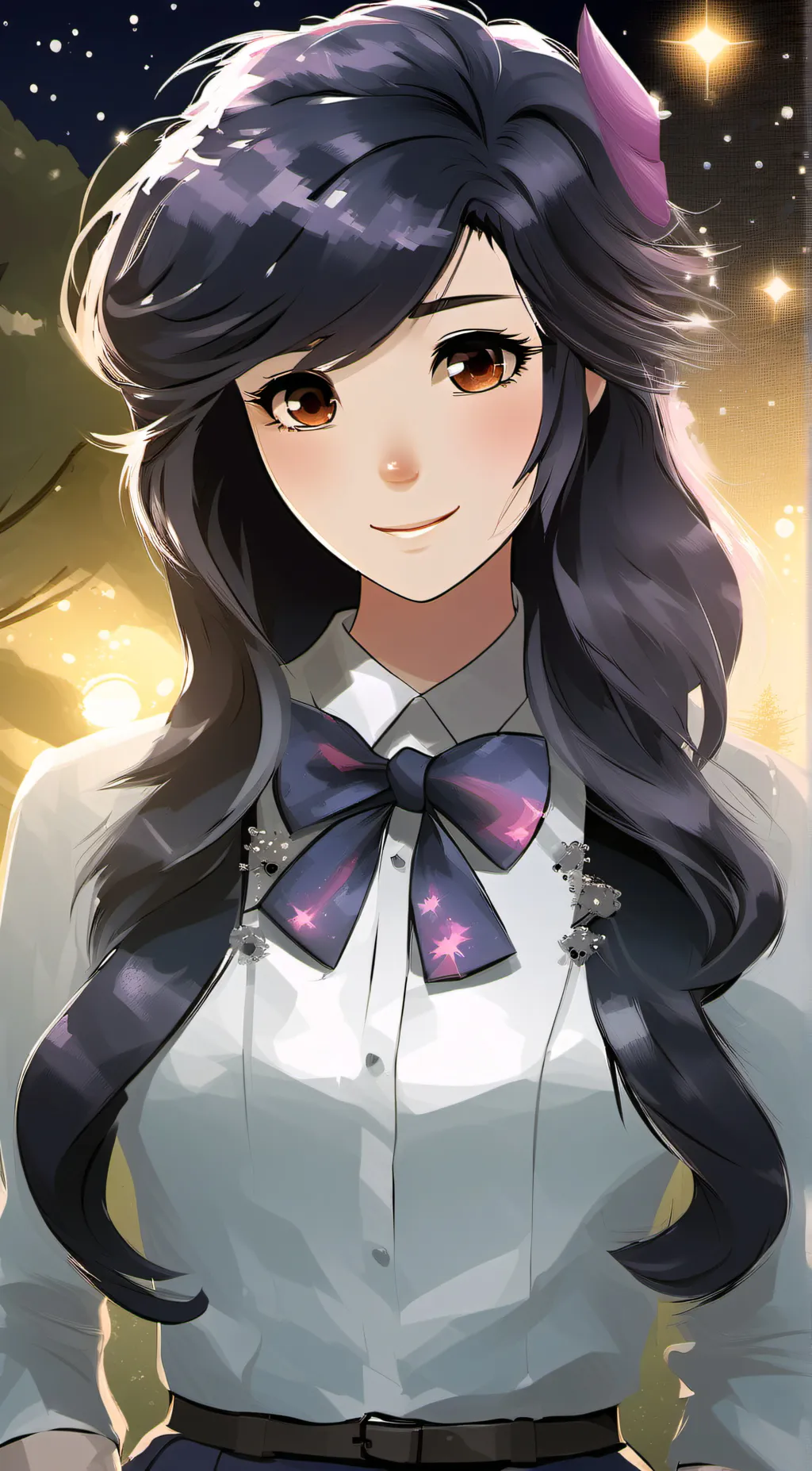 ai character: Twilight sparkle  background