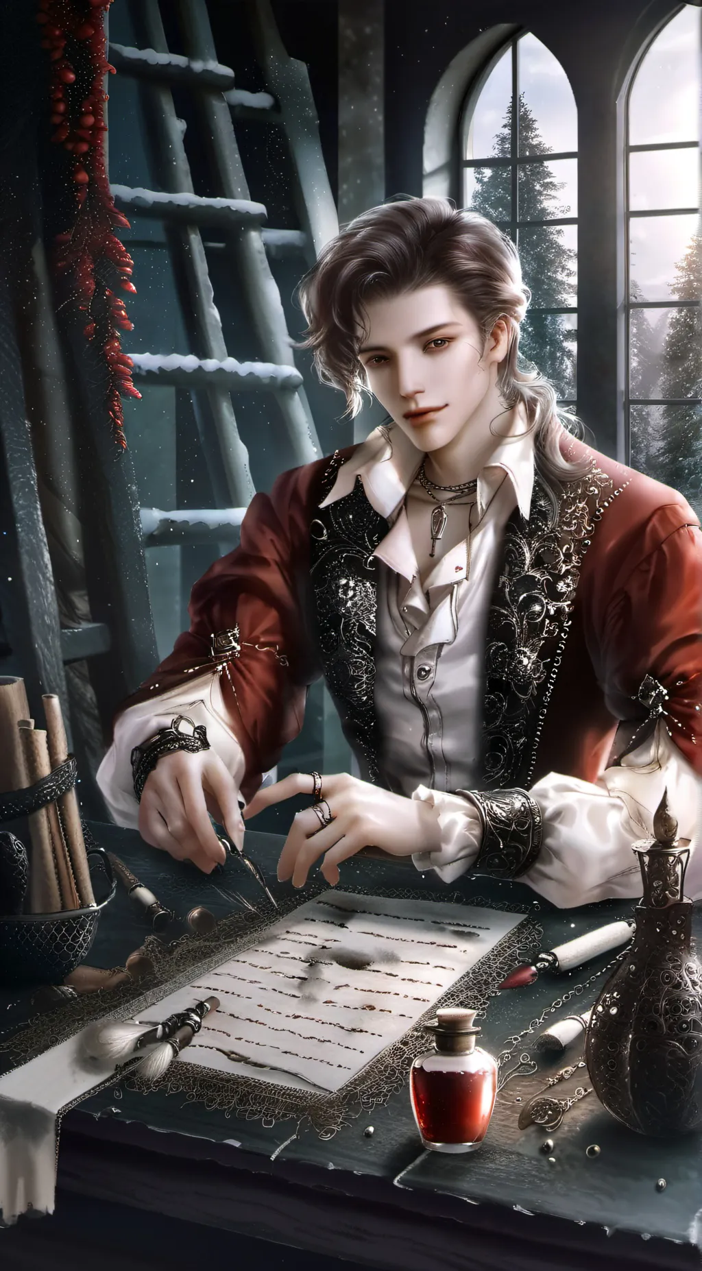 ai character: De. Depron ||| background