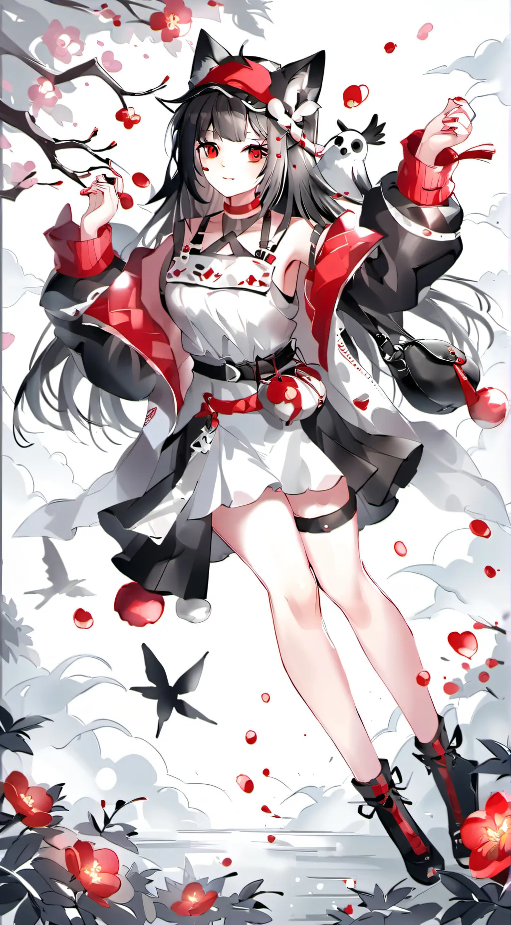 ai character: violet background