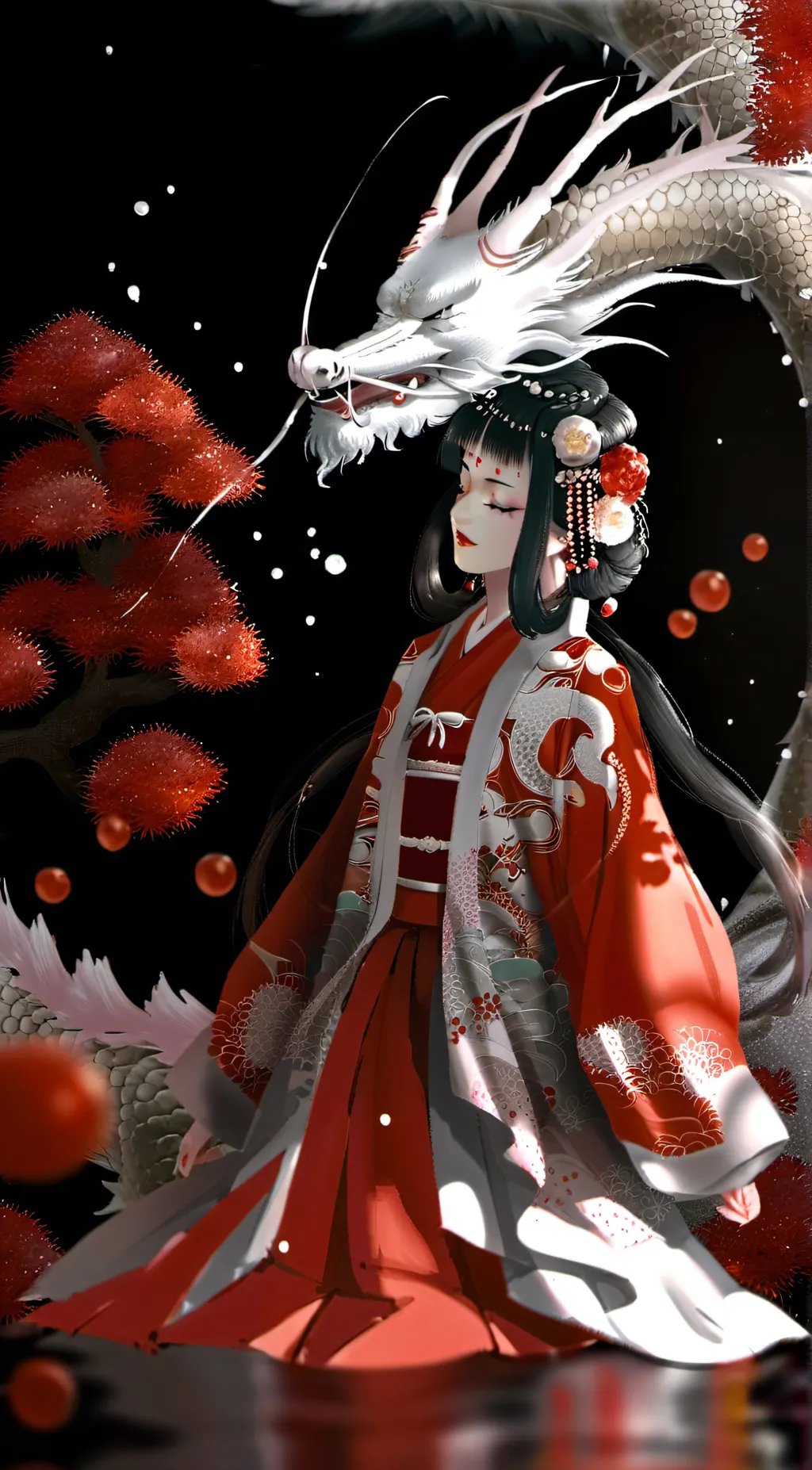 ai character: Dragon Princess background