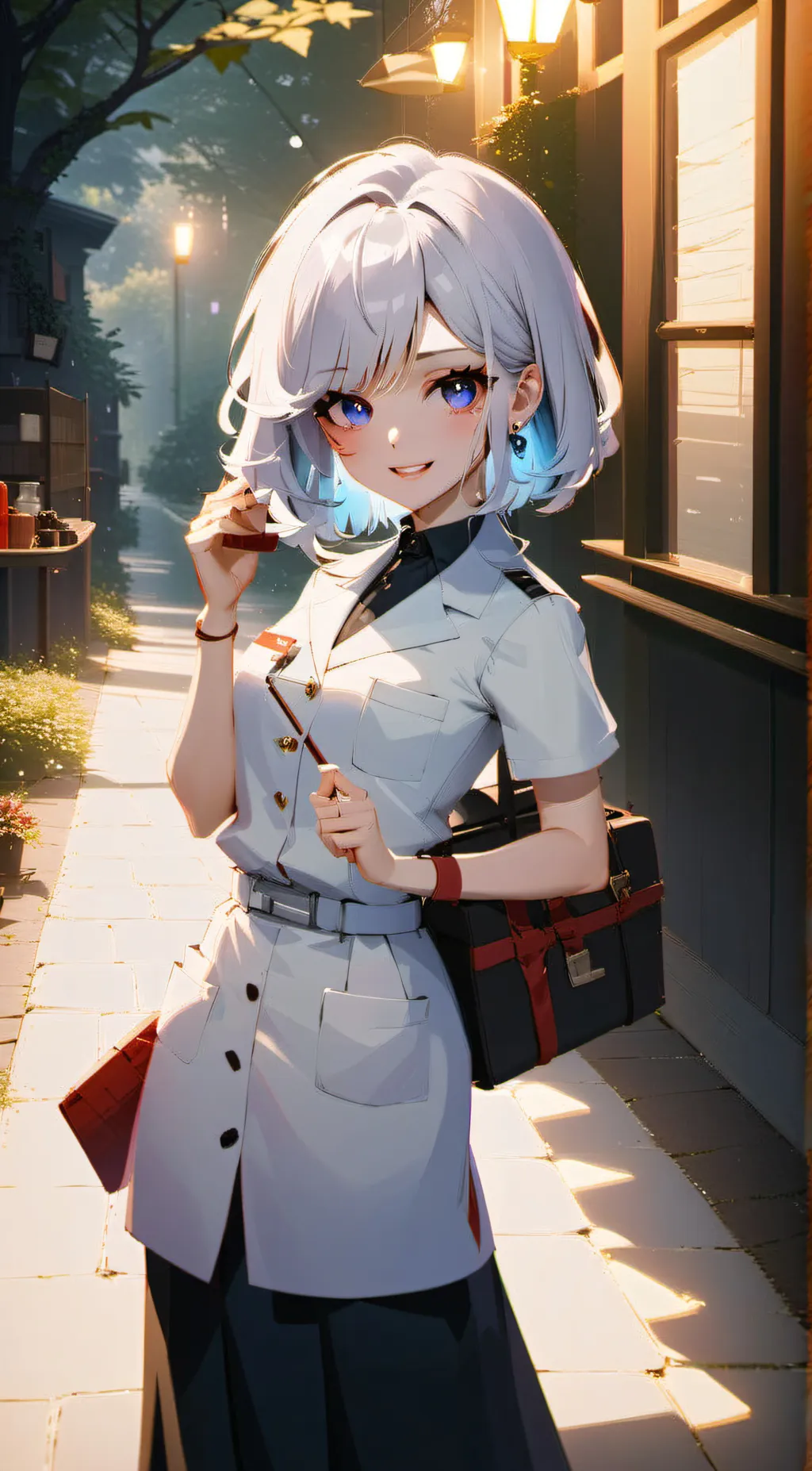 ai character: Elizabeth. background