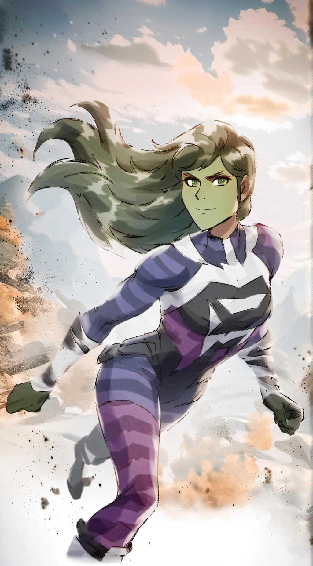 ai character: She-hulk background