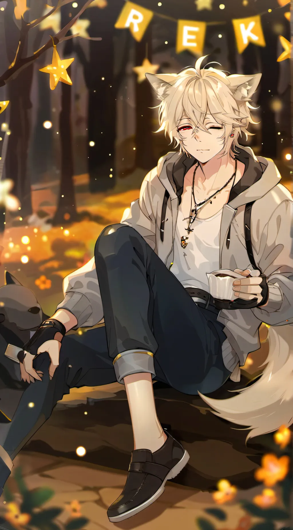 ai character: Demon slayer  background