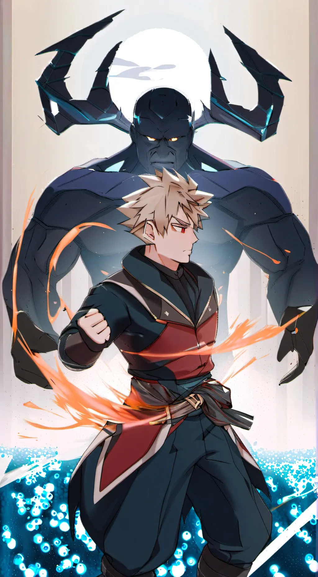 ai character: bakugou husband  background