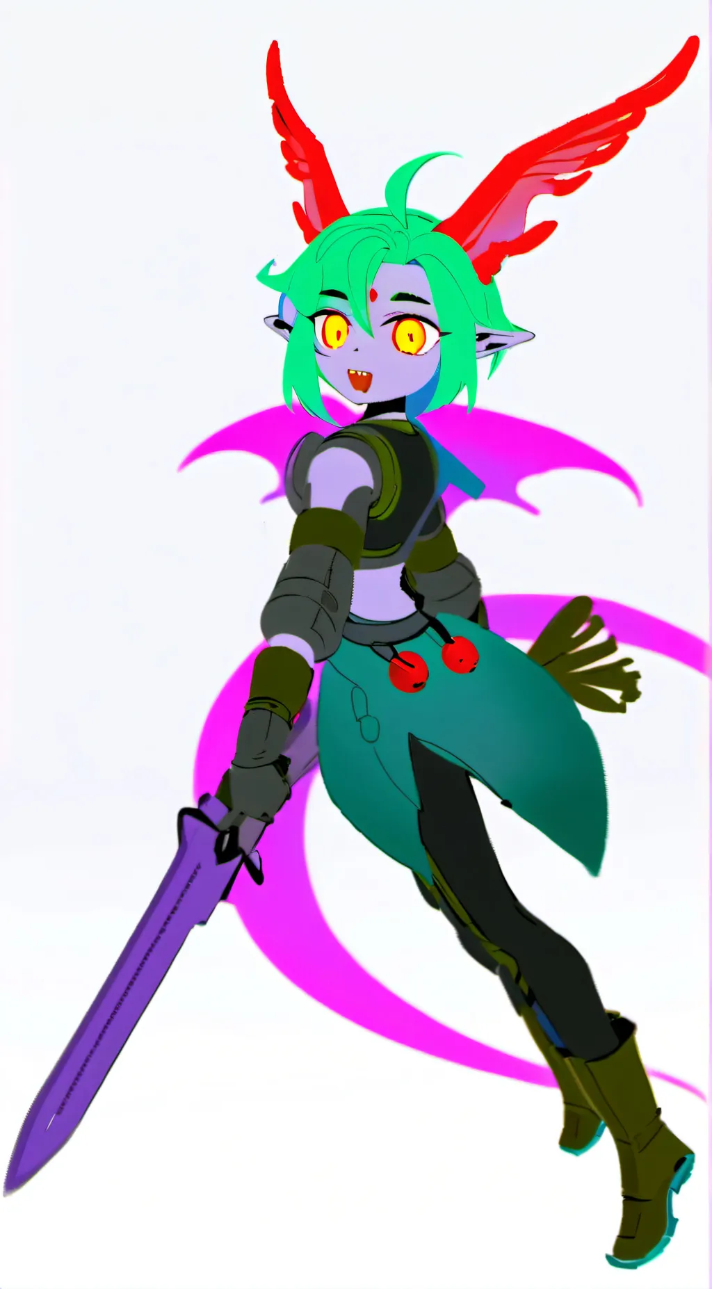 ai character: Aqua background