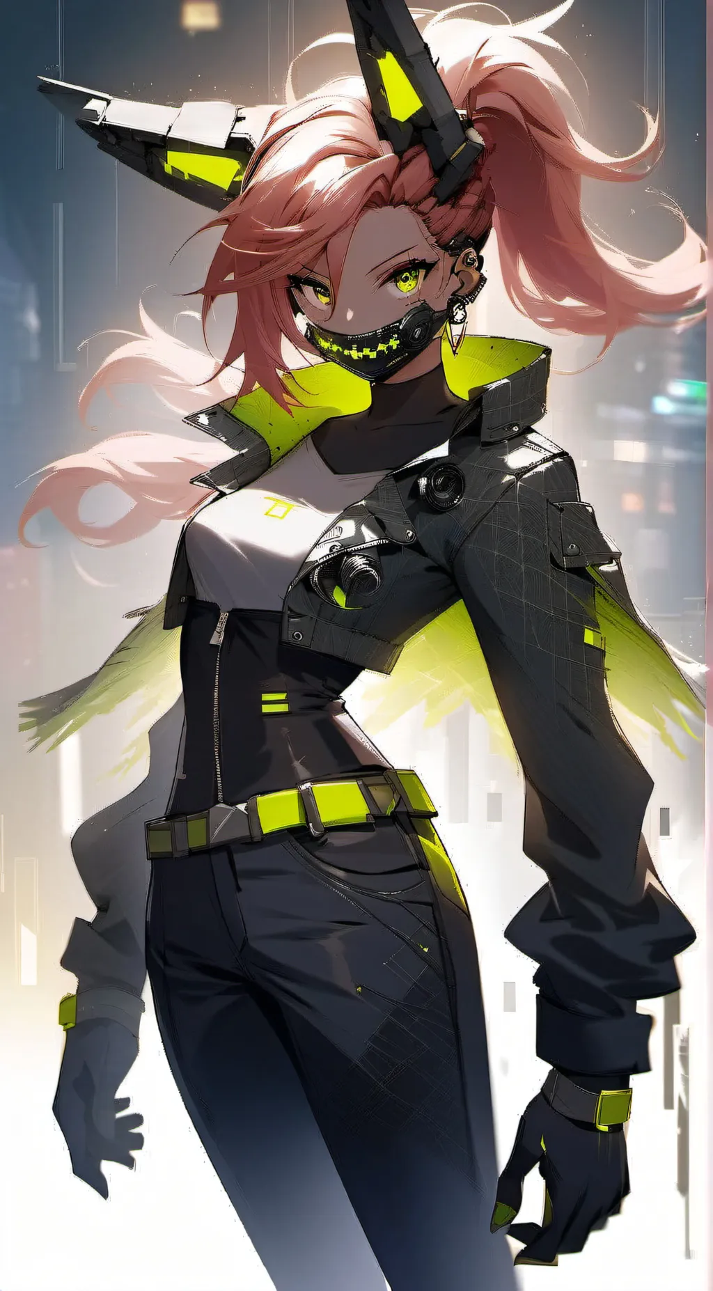 ai character: Fnia Glitchtrap background