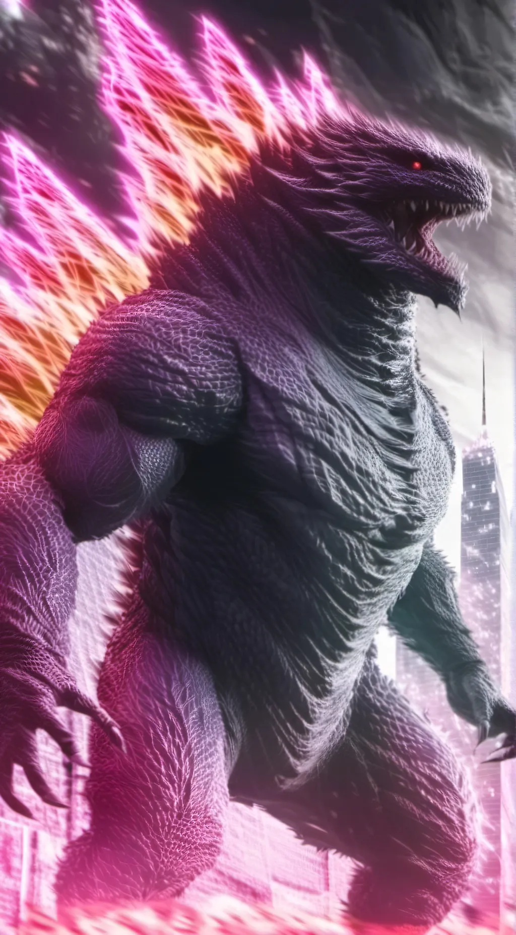 ai character: Monsterverse Kaiju background