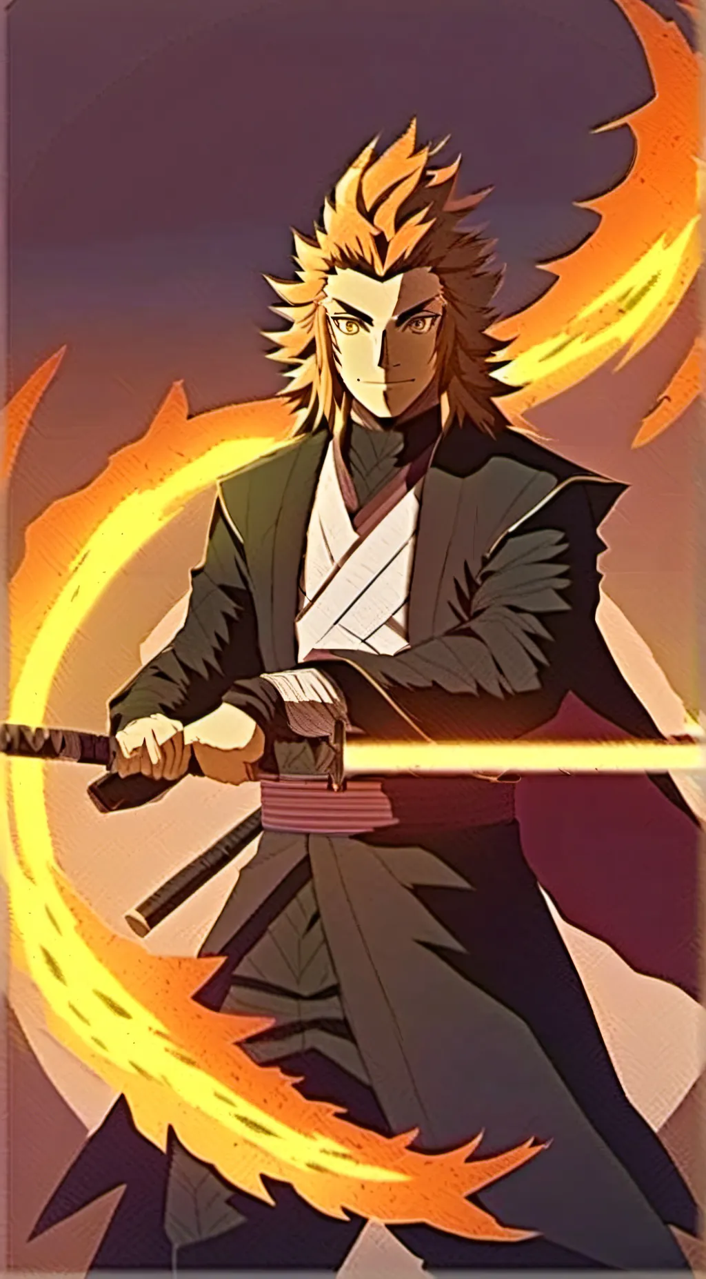 ai character: rengoku  background