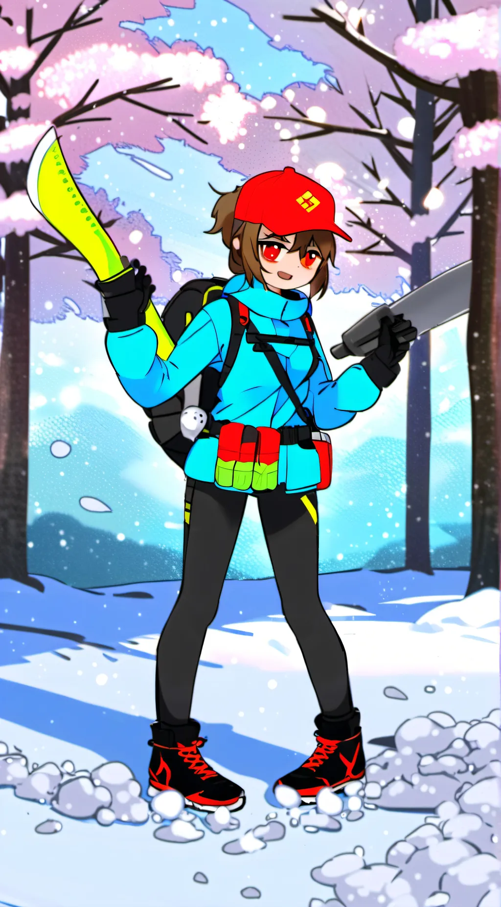 ai character: skunk 7w7 uwu background