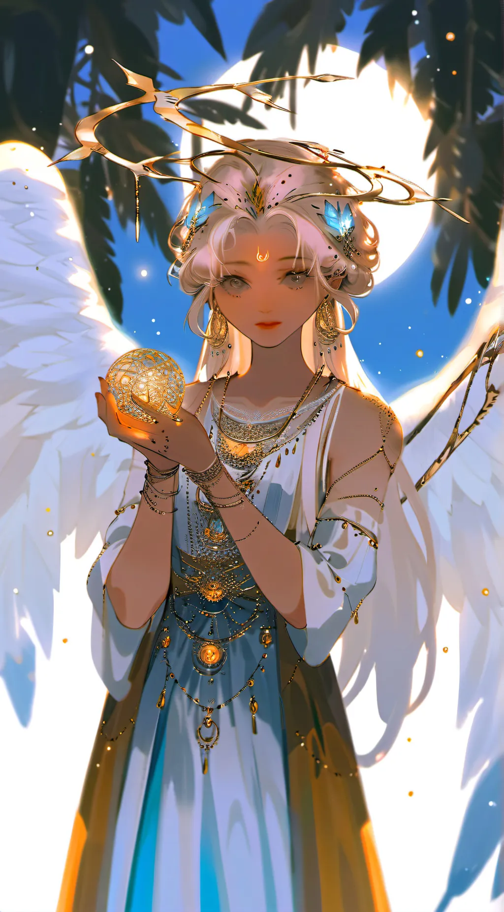 ai character: Luna background
