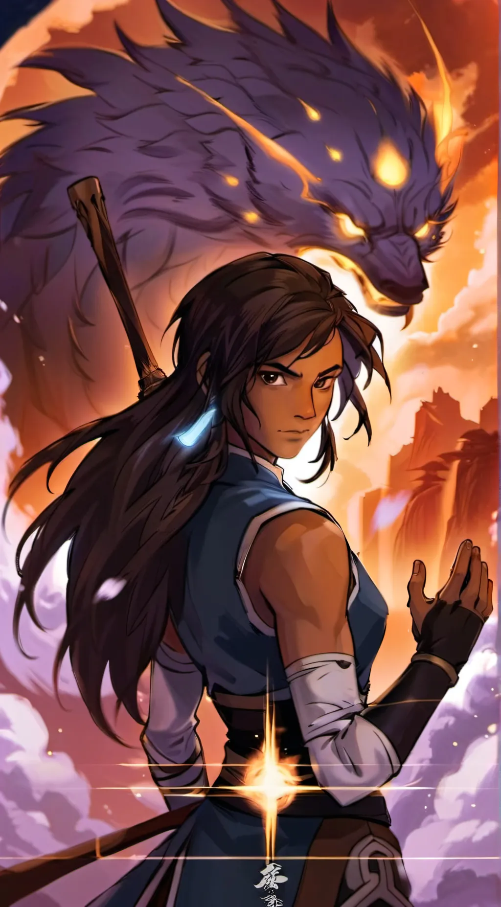 ai character: Legend of kora  background