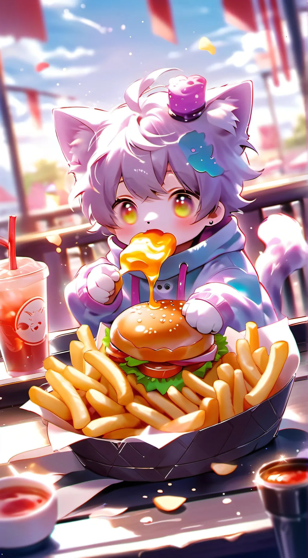 ai character: Kitty background