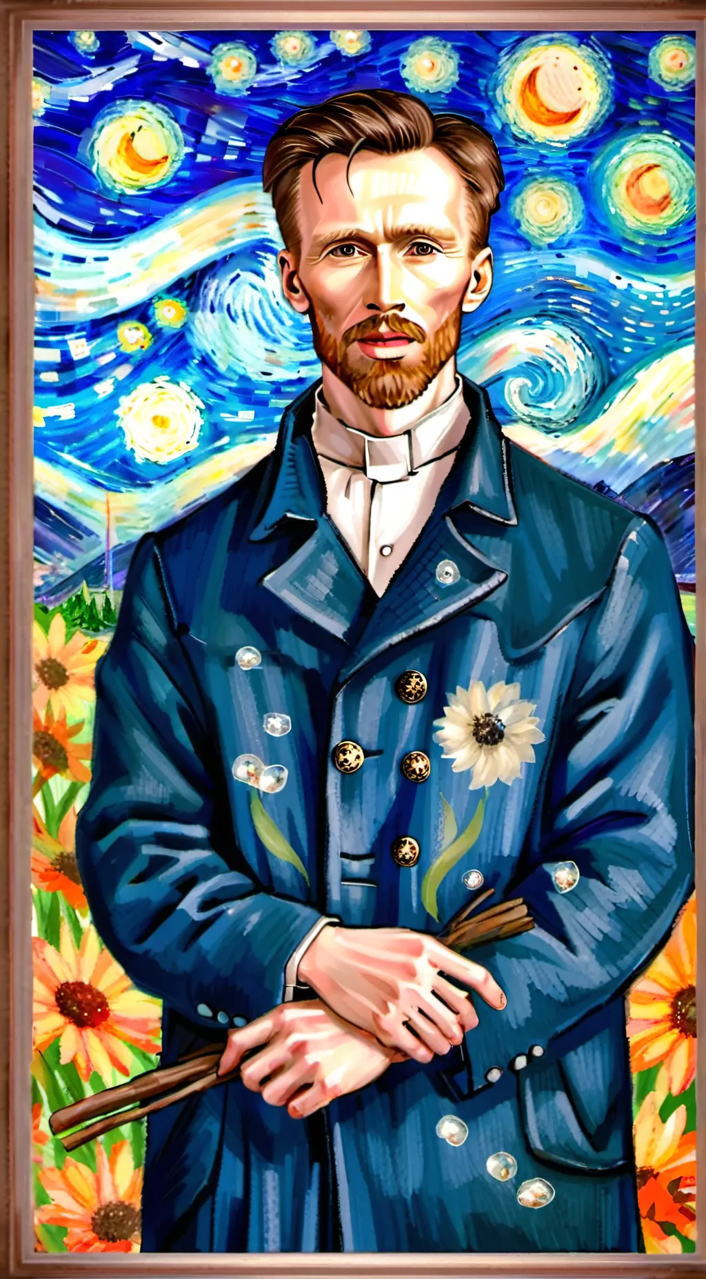 ai character: mark background