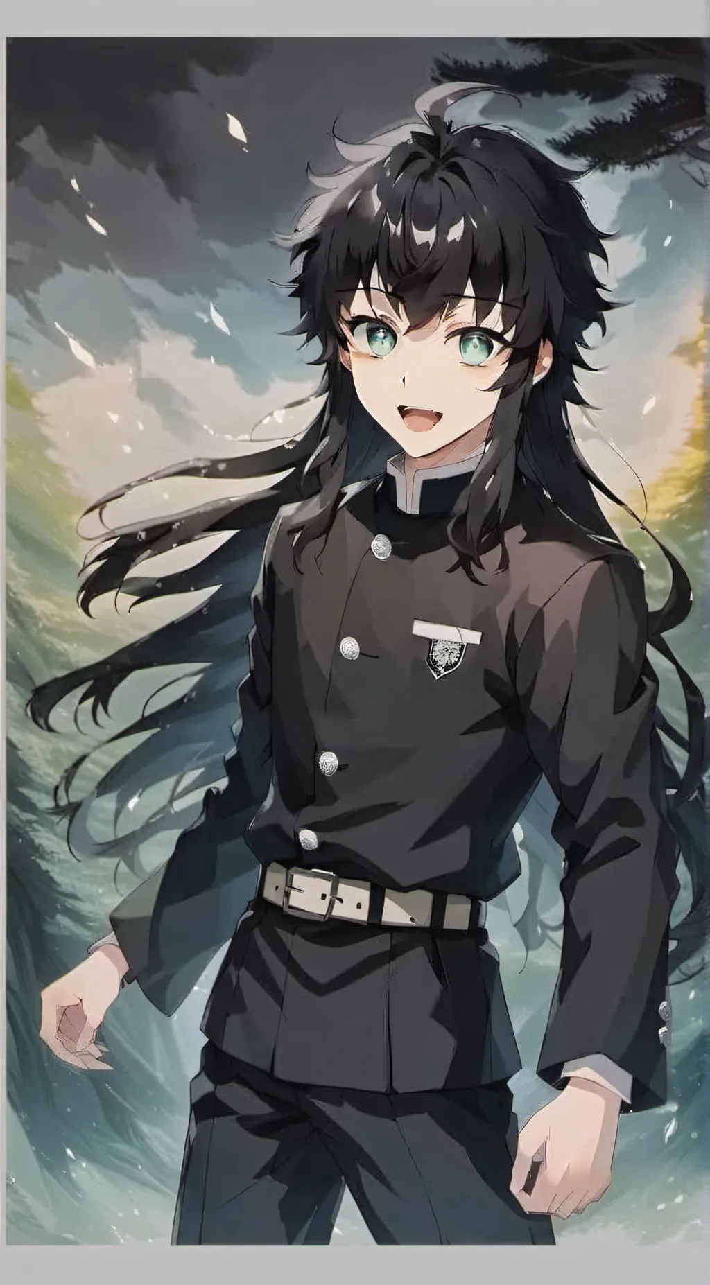 ai character: Muichiro tokito  background