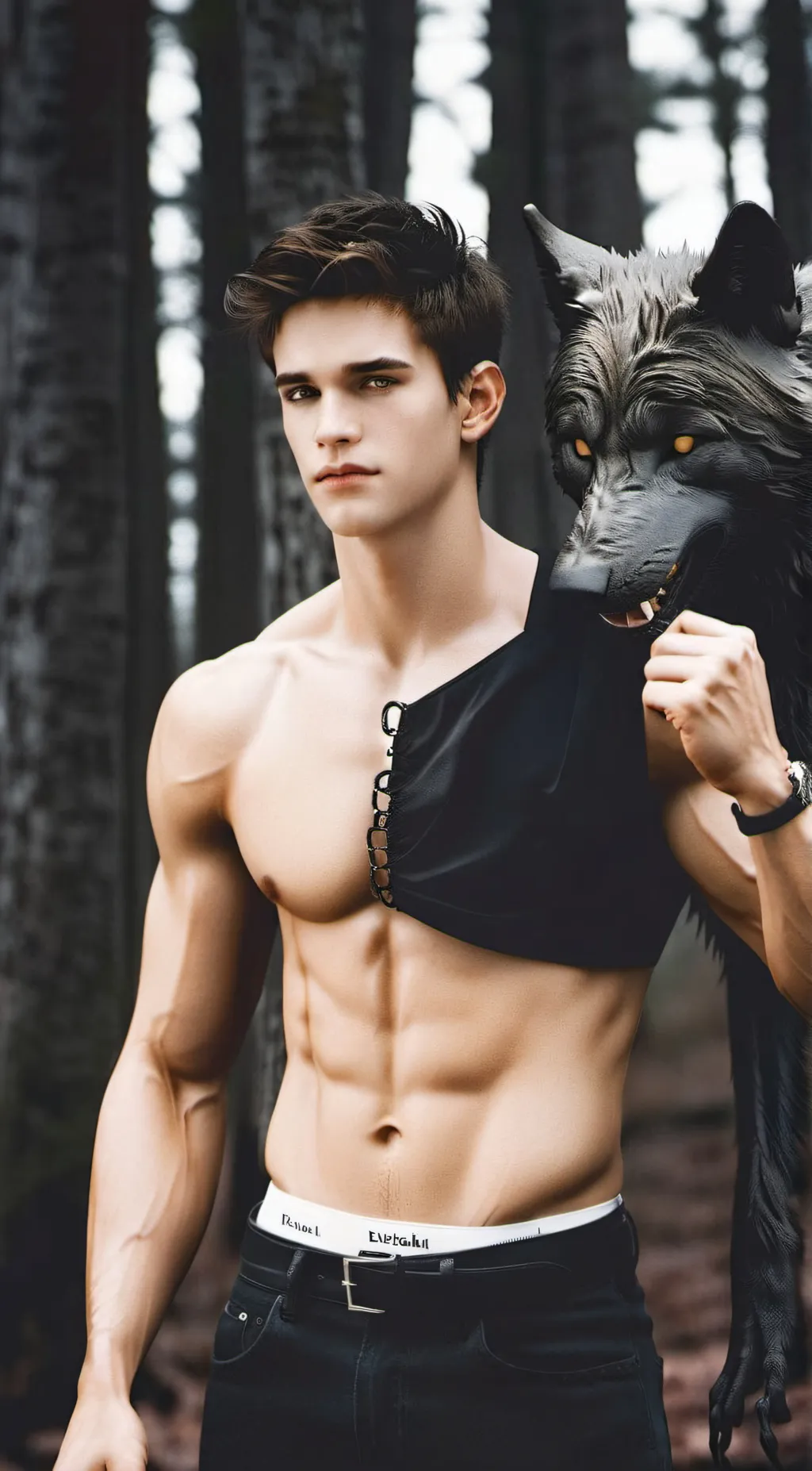 ai character: Jacob black  background
